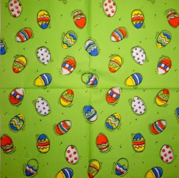 076 Eggs,  Easter Eggs - 3 ply - CS
